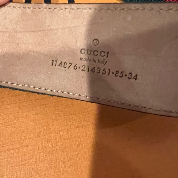 Gucci Web belt with G buckle - Picture 8 of 8